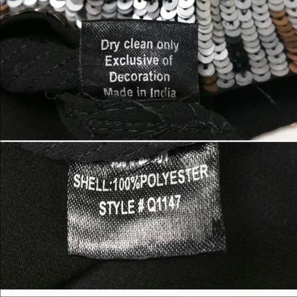 Kay Celine  Matte Sequin Floral Tank Top SM - Picture 7 of 7